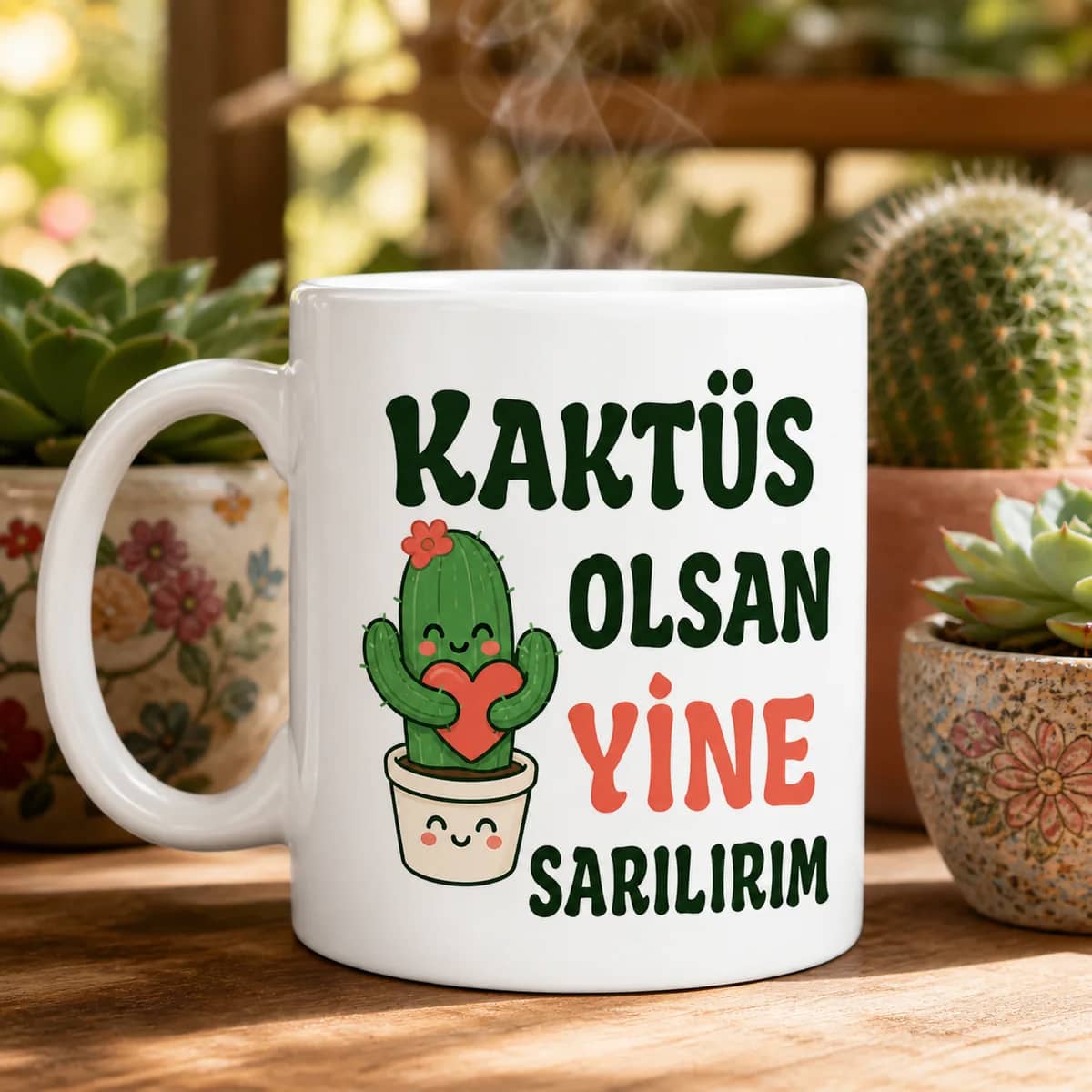Kaktüs Olsan Yine Sarılırım