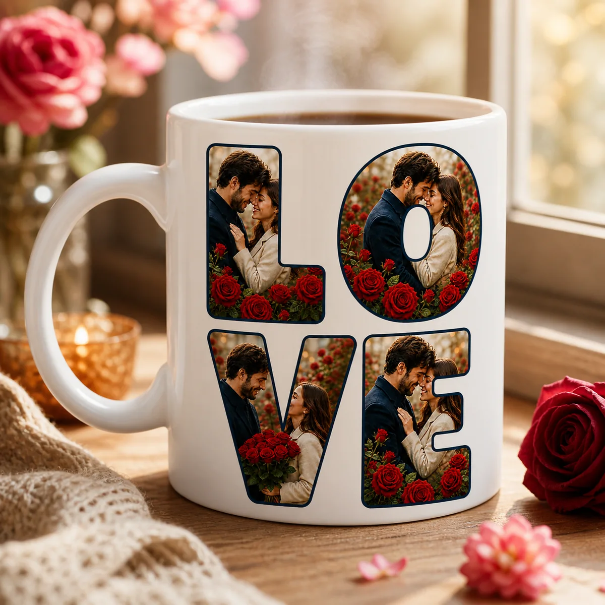 LOVE — 4 Fotoğraflı Kişiye Özel Kupa
