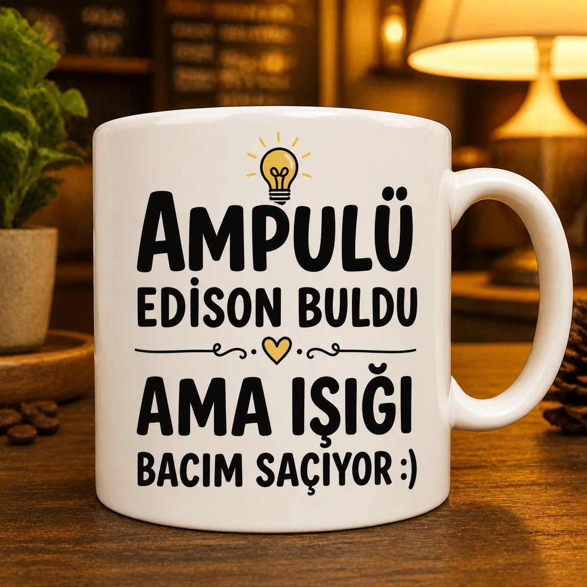 Ampulü Edison Buldu Ama Işığı Bacım Saçıyor — Esprili Kupa