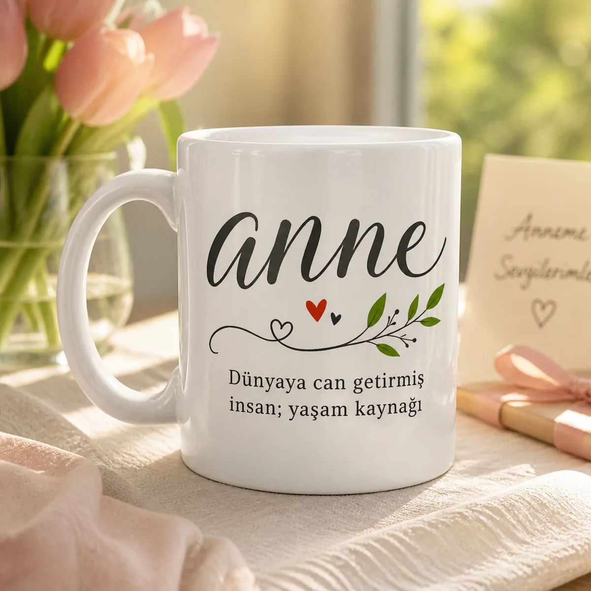 Anne, Yaşam Kaynağı — Zarif Tasarımlı Kupa