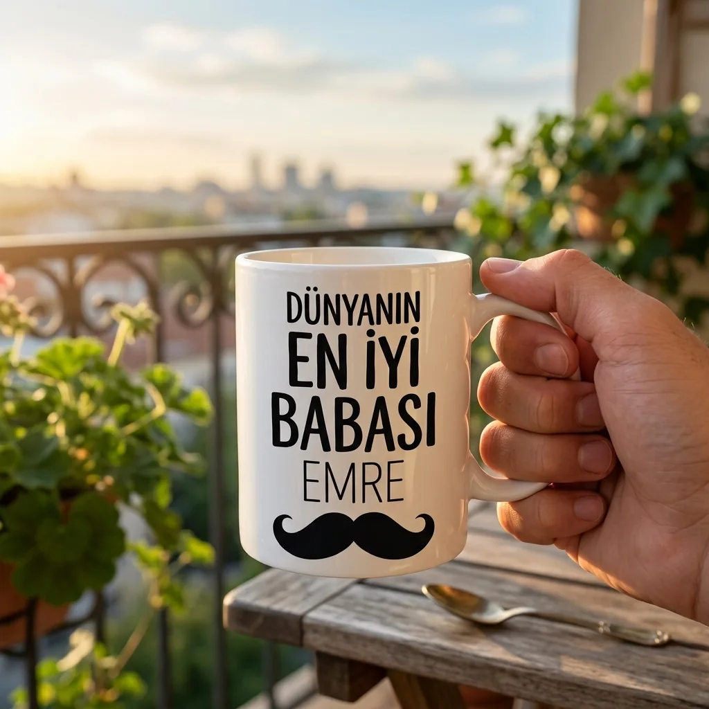 Dünyanın En İyi Babası — Kişiye Özel İsimli Kupa