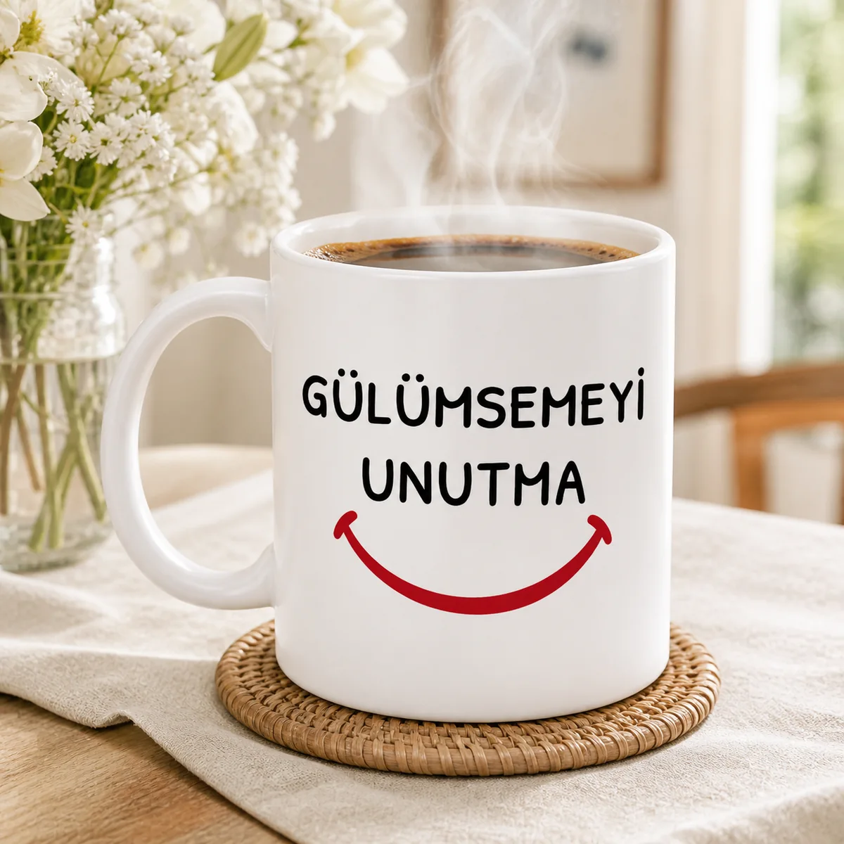 Gülümsemeyi Unutma — Sade Motivasyon Kupası