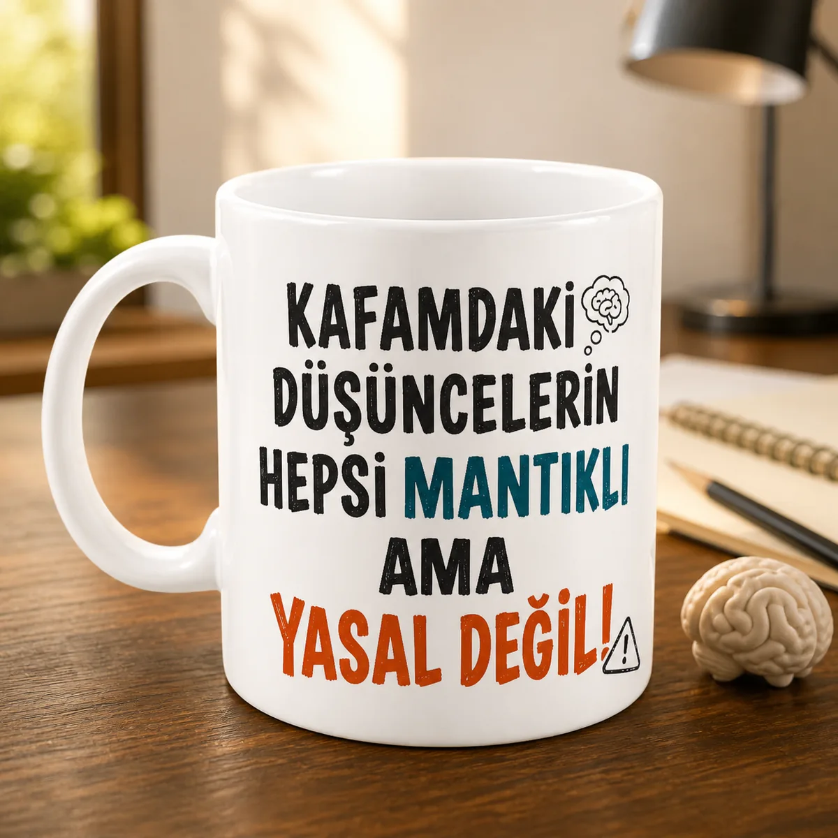 Kafamdaki Düşüncelerin Hepsi Mantıklı Ama Yasal Değil! — Mizahi Kupa