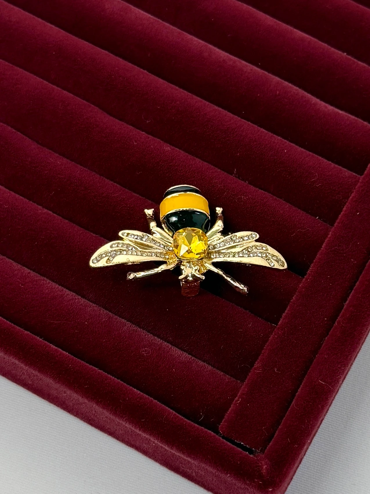 pirinç gold arı broş