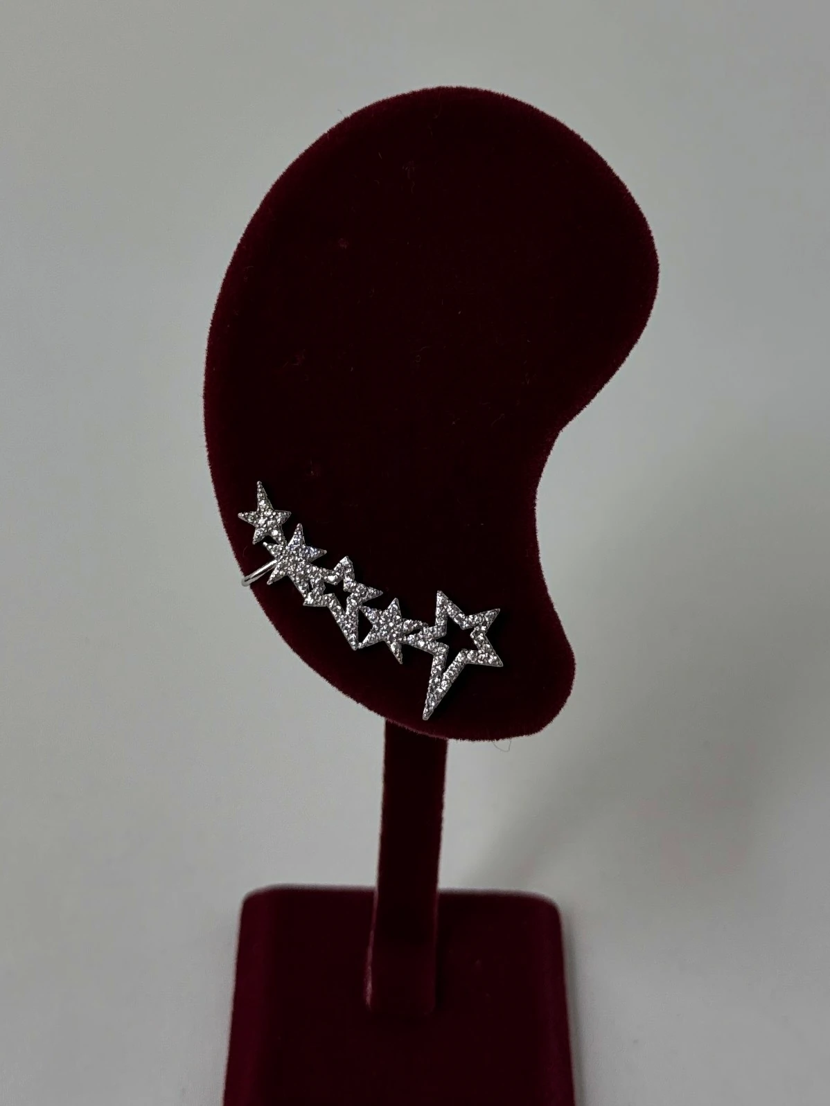 pirinç silver yıldız earcuff
